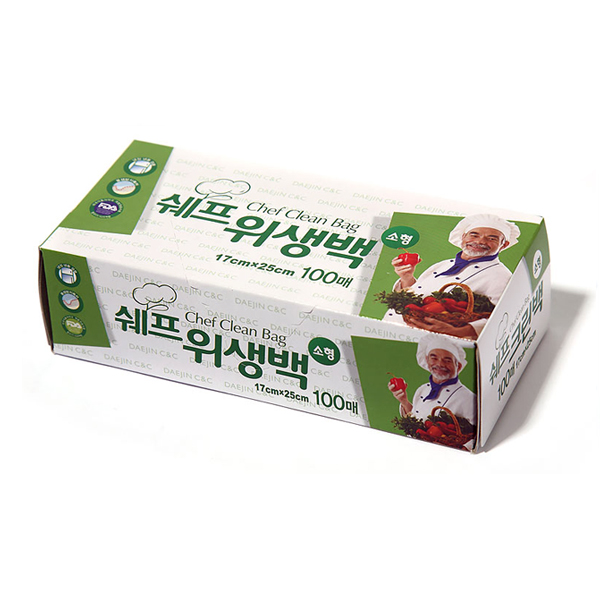 비닐백(소/17*25cm/쉐프/100매)