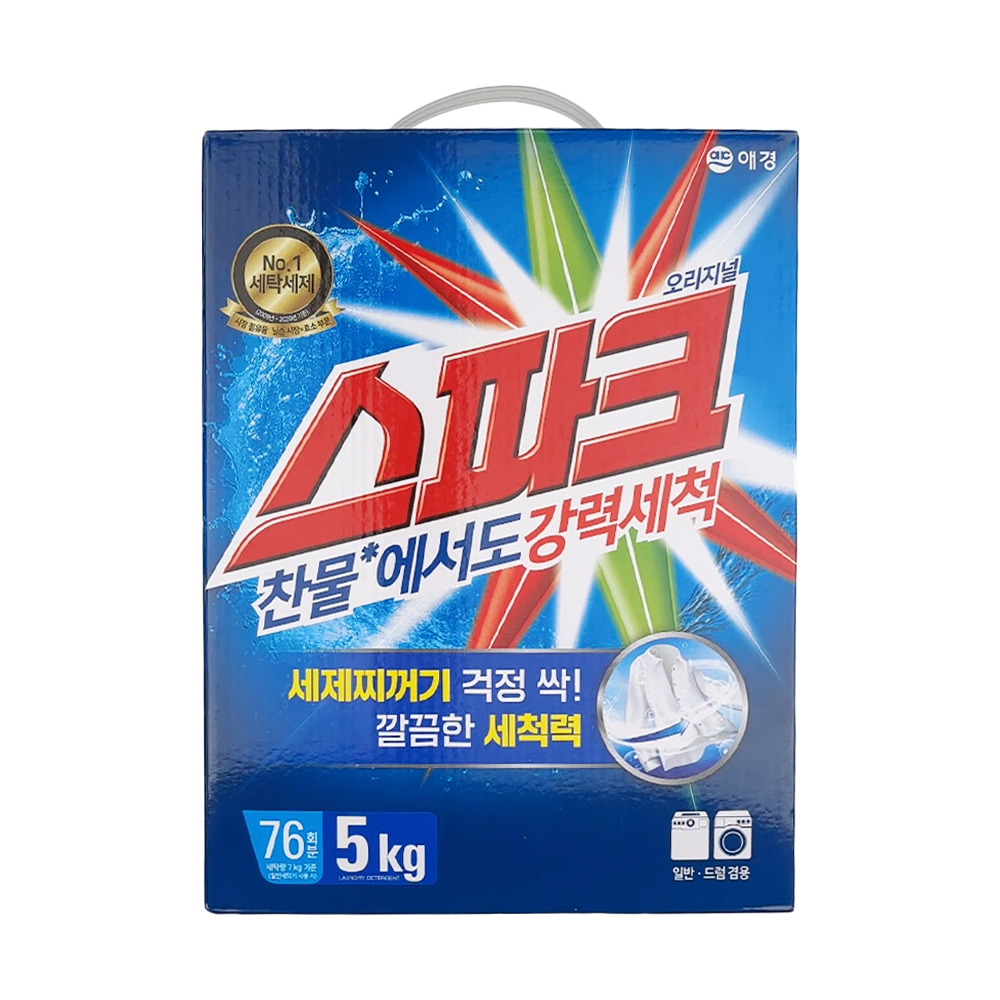 스파크세탁세제_(카톤)_5kg_3ea/box