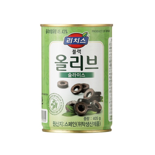 (리치스)블랙올리브슬라이스_405g